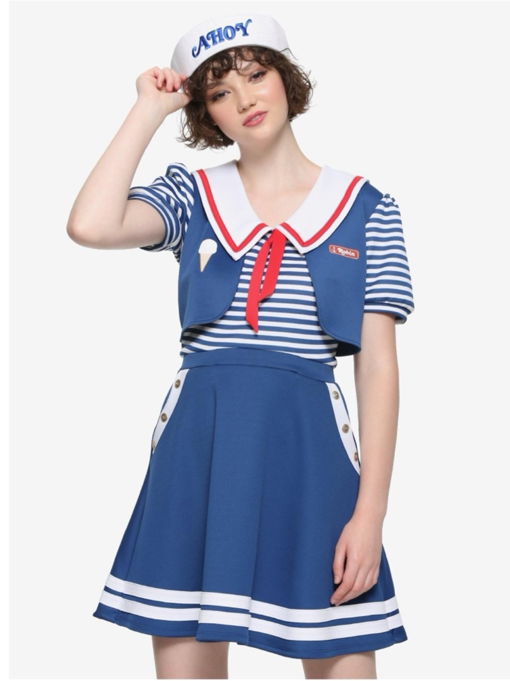 Hot Topic Stranger Things Robin Scoops Ahoy Dress Medium